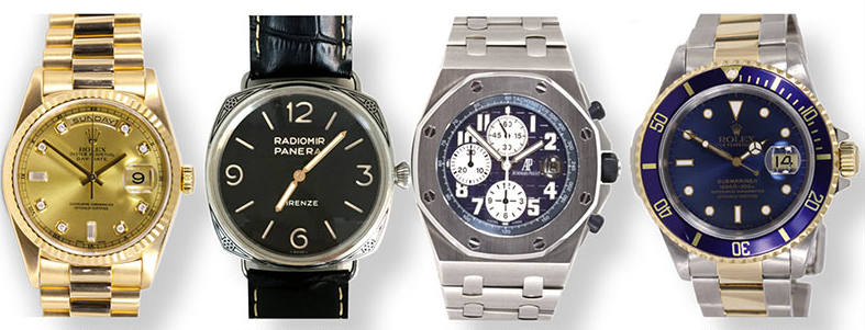 Authentic luxury Swiss watches going to auction