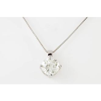 2.00ct Diamond Solitaire Pendant IGI K SI2