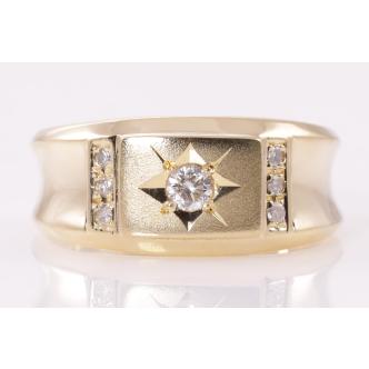 Mens Diamond Ring 14.0g