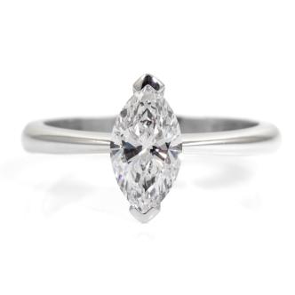 1.00ct Marquise Cut Diamond Ring D SI2
