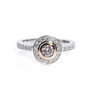 0.35ct Light Pink Diamond Ring GIA