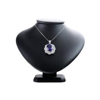 19.89ct Tanzanite and Diamond Pendant