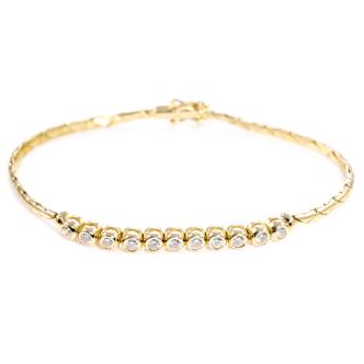 Diamond Bracelet 18ct Yellow Gold 0.65ct
