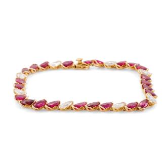 26.71ct Ruby & 2.67ct Diamond Bracelet