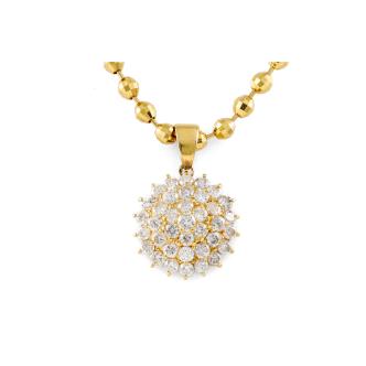 3.03ct Round Diamond Pendant