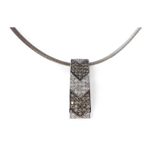 1.87ct Brown & White Diamond Pendant