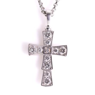 Bvlgari Serpenti Cross Diamond Pendant