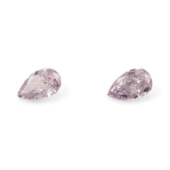 Loose Pair of Pinkish Purple Diamonds 0.20ct