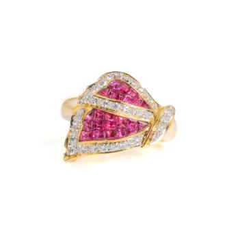 1.05ct Ruby & 0.40ct Diamond Ring