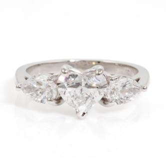 1.81ct Diamond Trilogy Ring GIA E SI1