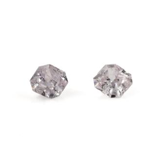 0.61ct Pair of Light Pink Diamonds GIA