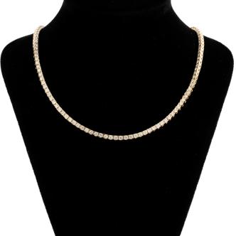 4.61ct Diamond Tennis Necklace