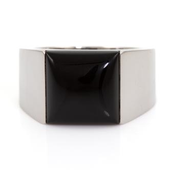 Cartier Onyx Tank Ring