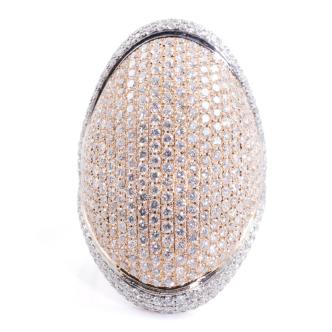 5.51ct Round Diamond Dress Ring 18ct Gold 19.6g