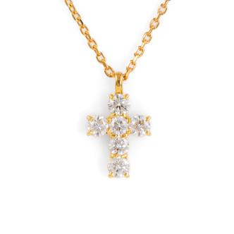 0.68ct Diamond Cross Pendant