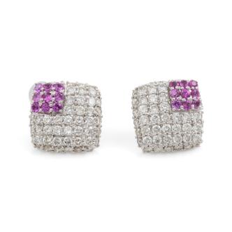 0.44ct Sapphire and Diamond Earrings