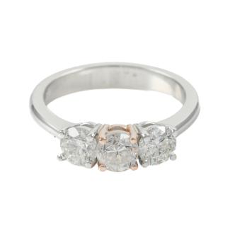 1.35ct Diamond Trilogy Ring