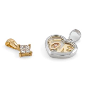 2 X Diamond Pendants