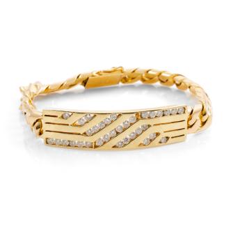 2.58ct Diamond 18ct Gold Bracelet 66.3g