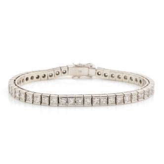 9.90ct Diamond F VVS-VS Tennis Bracelet