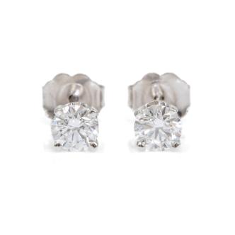 0.64ct Diamonds Studs GIA D IF