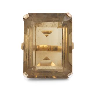 38.00ct Smokey Quartz Ring