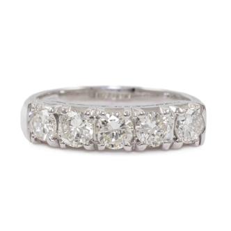 1.08ct 5 Stone Diamond Eternity Ring