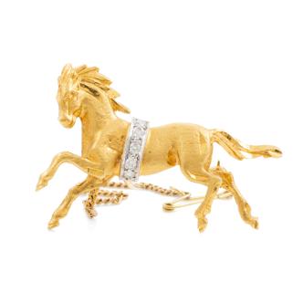 Horse Design Brooch