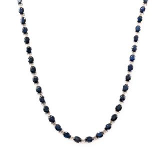 20.93ct Sapphire & Diamond Necklace