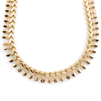 18ct Yellow Gold Choker 43g