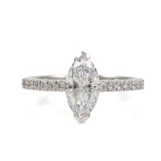 1.32ct Centre Diamond Ring GIA D IF
