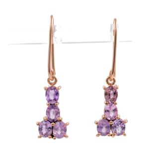 2.36ct Unheated Ceylon Sapphire Earrings