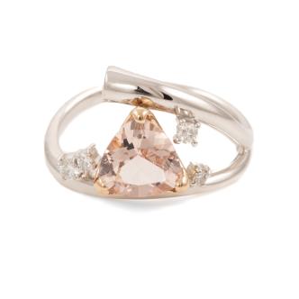 1.50ct Morganite & Diamond Ring