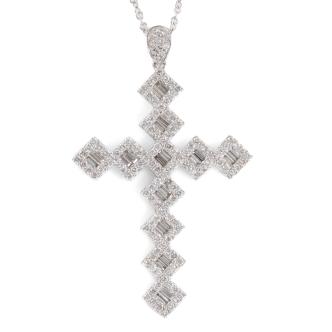2.38ct Diamond Cross Pendant