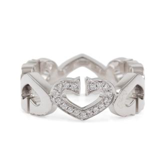 Cartier C Heart Diamond Ring