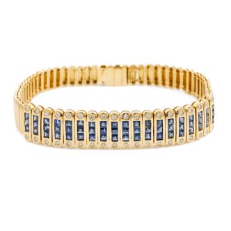 Vintage Sapphire and Diamond Bracelet