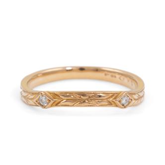 VB Diamond Scroll Ring