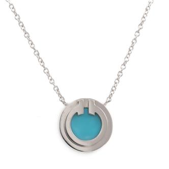 Tiffany T Turquoise Circle Pendant