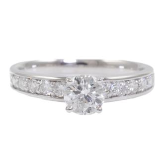 0.91ct Diamond Ring Centre GSL F SI1*