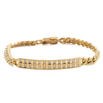 0.72ct Diamond Gold Bracelet 30.8g