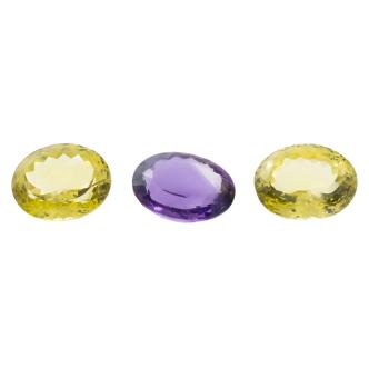74.97ct Parcel of Lemon Quartz & Amethyst