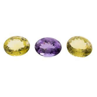 80.94ct Parcel of Lemon Quartz & Amethyst