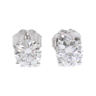 1.01ct Diamond Studs D VS1-VS2