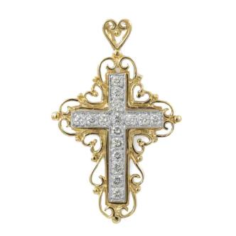 0.50ct Diamond Cross Pendant