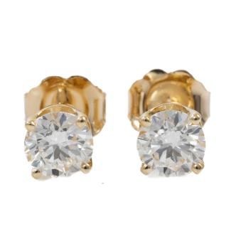 0.81ct Diamond Studs GIA D VVS1