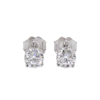 0.80ct Diamond Studs GIA D VS2
