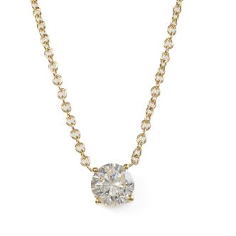 1.10ct Diamond Solitaire Pendant GIA E