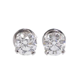 2.00ct Diamond Studs GIA D & E VVS1