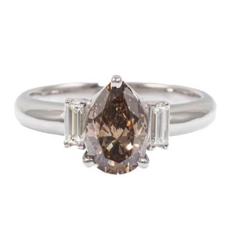 1.23ct Fancy Brown Diamond Ring
