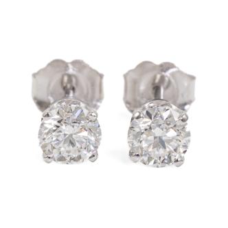 1.00ct Diamond Studs GIA D E SI1